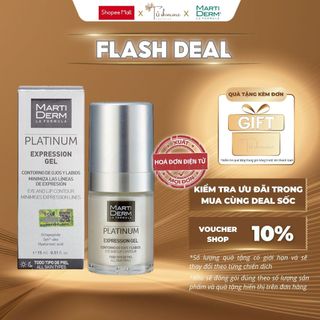 Gel Dưỡng Làm Đầy Rãnh, Giảm Nhăn Đuôi Mắt & Khóe Miệng - MartiDerm Platinum Expression Gel 15ml