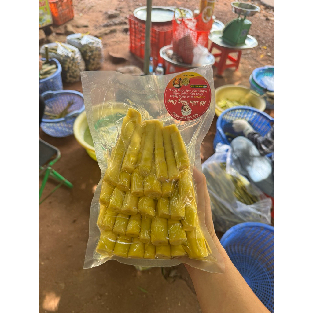 1kg Đọt Măng Trúc Ngọt - Luộc Hút Chân Không