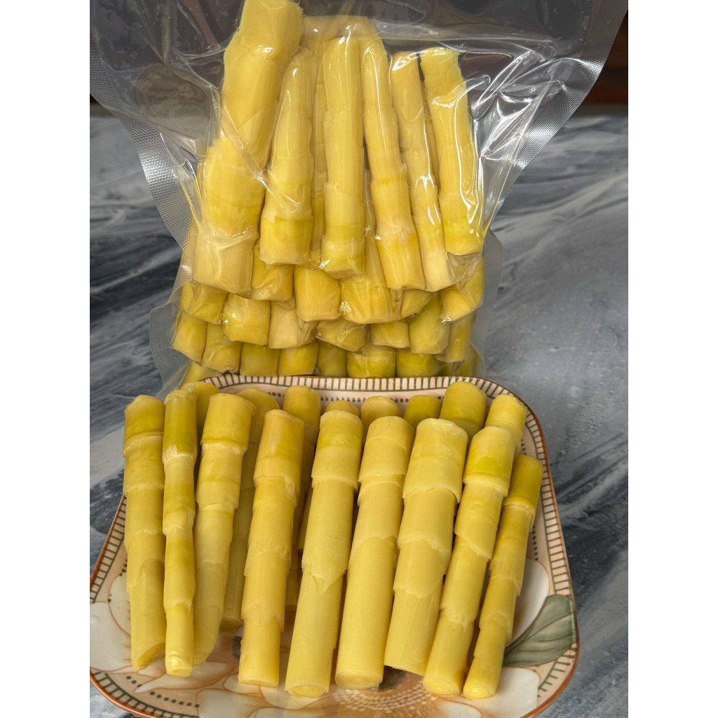 1kg Đọt Măng Trúc Ngọt - Luộc Hút Chân Không