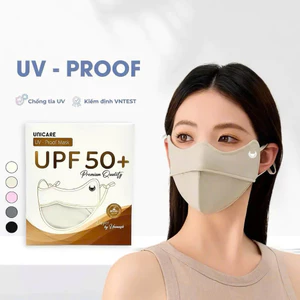 Khẩu trang UV-Proof UniCare chính hãng, vải mềm mịn, chống nắng, chống UV 99%