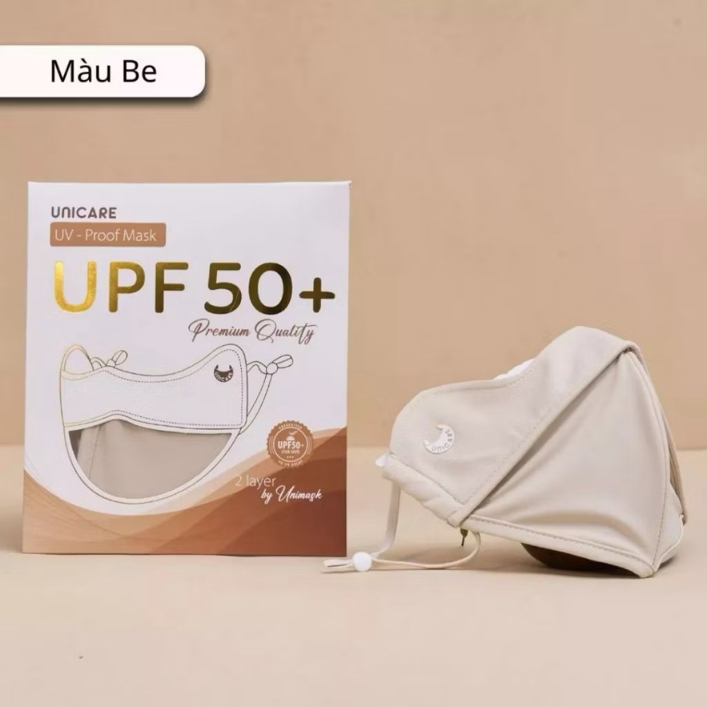 [Combo 3 chiếc] Khẩu trang UV-Proof UniCare chính hãng, vải mềm mịn, chống nắng, chống UV 99%