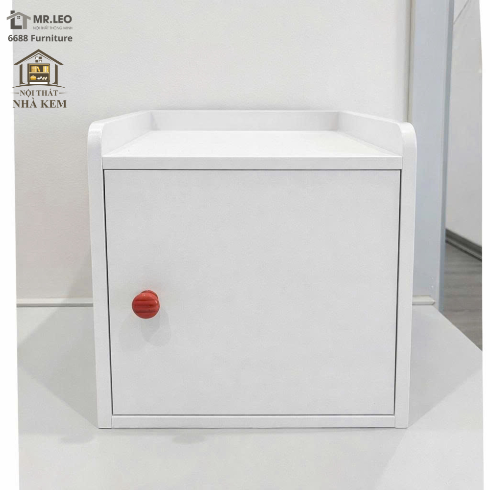 Hộc Tủ Để Đồ Gỗ MDF 30x30x30cm Có Cánh – Tủ Đựng Đồ Bàn Học, Bàn Làm Việc Gọn Gàng Đa Năng