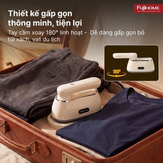 Bàn là hơi nước gấp gọn Fujihome SI200DC Bàn ủi khô, hơi phù hợp nhiều loại vải công suất 1200w