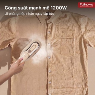 Bàn là hơi nước gấp gọn Fujihome SI200DC Bàn ủi khô, hơi phù hợp nhiều loại vải công suất 1200w