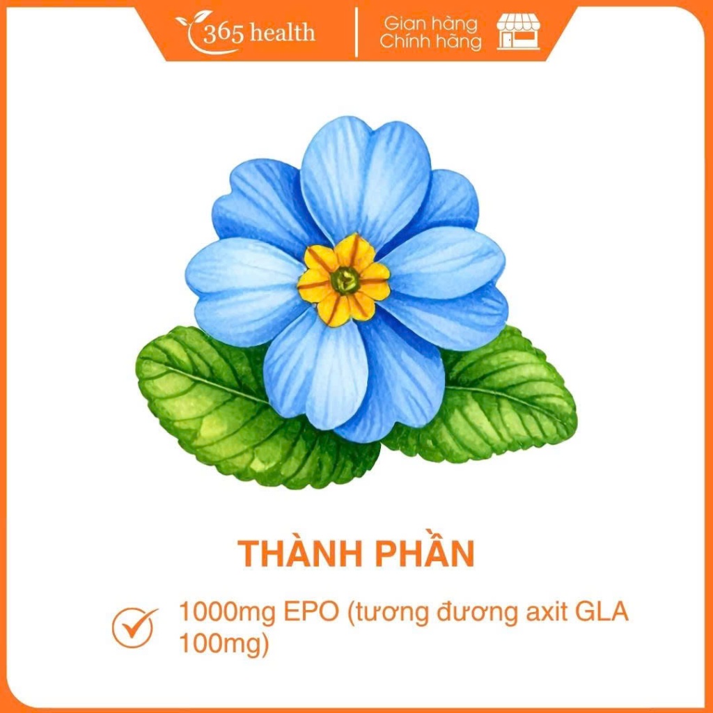 Viên uống tinh dầu anh thảo Springleaf Evening Primrose Oil 180 viên hỗ trợ ổn định nội tiết tố nữ