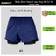 Quần Short Nam Flexgo 2 Lớp Chạy Bộ Có Túi Khóa Sau Quần Thể Thao Gym Co Giãn, Nhanh Khô, Đựng Điện Thoại