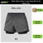 Quần Short Nam Flexgo 2 Lớp Chạy Bộ Có Túi Khóa Sau Quần Thể Thao Gym Co Giãn, Nhanh Khô, Đựng Điện Thoại