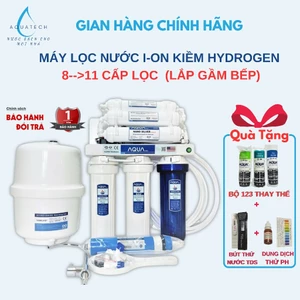 Máy Lọc Nước Kiềm Hydrogen 8 9 10 11 Cấp Lọc, Lắp Gầm Bếp. Tạo Nước Kiềm, Uống Trực Tiếp, Chống Oxy Hóa. Hàng chính hãng