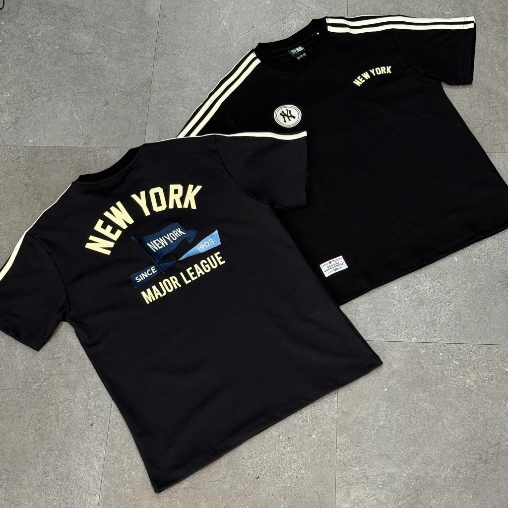 Áo thun New Era New York Yankees Sporty Flag Black - 13687279