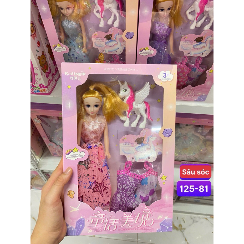 Búp Bê Mặc Đầm Dễ Thương Cho Bé Gái, Búp Bê Khớp