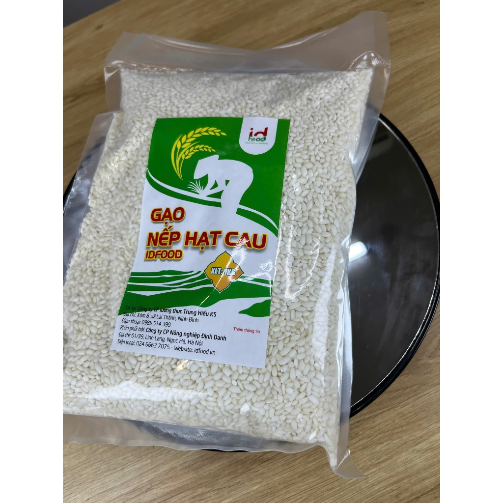 Gạo nếp hạt cau túi 1KG, 2KG - Gạo nếp dẻo thơm, vị đậm, dinh dưỡng cao