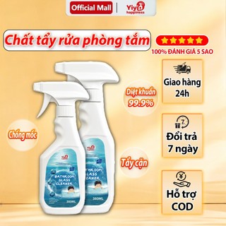 Chai tẩy cặn canxi 500ml-Chất tẩy rửa phòng tắm đa năng-Tẩy sạch kính, vòi sen, chậu tắm, gạch men, gương-Không ăn mòn