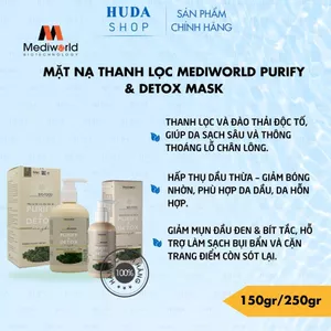Mặt nạ thải độc làm sạch và dưỡng da mịn màng Mediworld Purify & Detox Mask