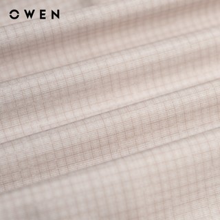 Owen - Áo sơ mi ngắn tay Body Fit AB260015NT màu Nâu chất liệu Spandex