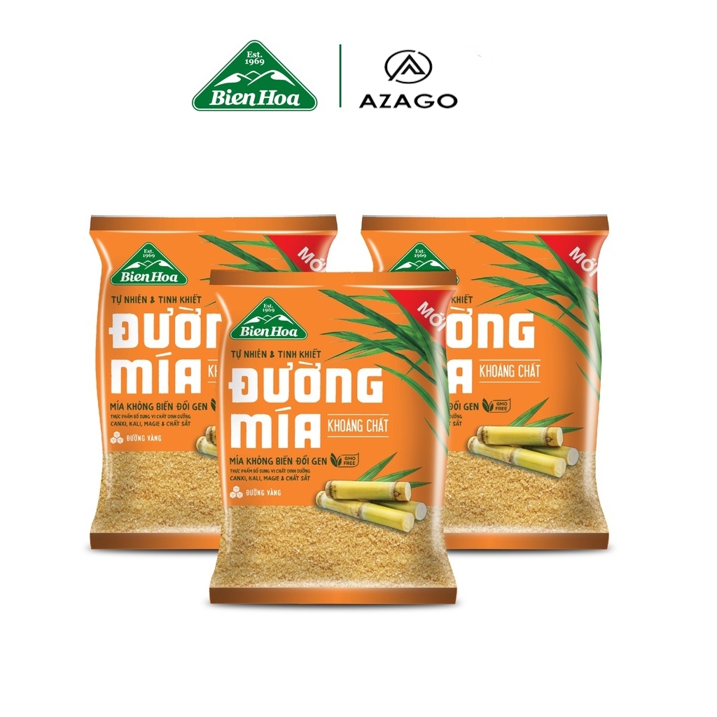 Combo 03 Đường Mía Khoáng Chất Biên Hòa 1kg - AZAGO STORE | Shopee Việt Nam