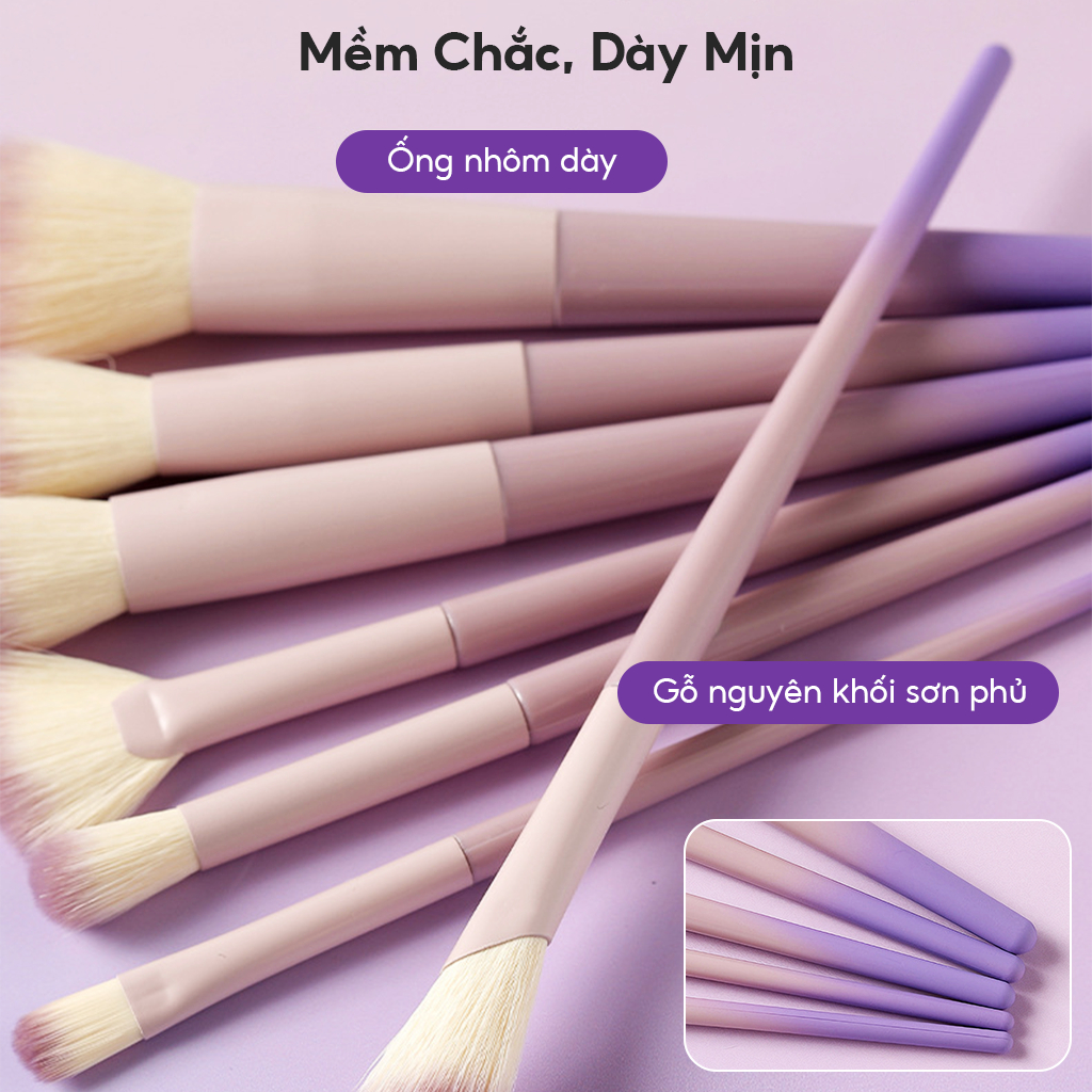 Set 10 Cọ Trang Điểm Derf Chuyên Nghiệp Chất Lượng Cao