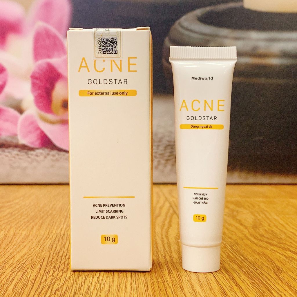 Kem Ngăn ngừa mụn Mediworld Acne Goldstar hỗ trợ chăm sóc và xử lý các loại mụn