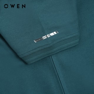 Owen - Áo polo Body Fit APV262000 màu Xanh lá chất liệu CVC Spandex