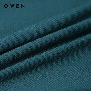Owen - Áo polo Body Fit APV262000 màu Xanh lá chất liệu CVC Spandex