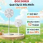quạt cây Qcooker 7 cánh kèm điều khiển từ xa, xoay 120 độ, cực kỳ mát, không phát ra tiếng ồn, đánh bay cái nóng