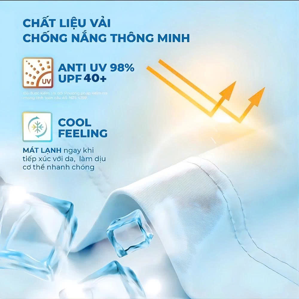 Áo Chống Nắng Nữ Su Lạnh Cao Cấp UPF40+ Giúp Bảo Vệ Da, Ngăn Chặn Hiệu Quả Tia UV H829