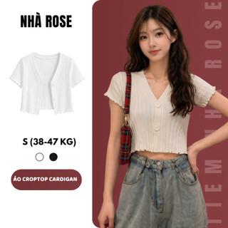 Áo Croptop Nữ Cài Cúc 2 Nút Cuộn Biên Trơn Basic Ôm Body Chất Vải Thun WAC003