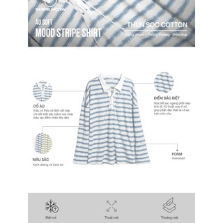 [New4] Áo Soft Mood Stripe Shirt, Chất Vải Thun Sọc Cotton, WKI108, SOME HOW STORE