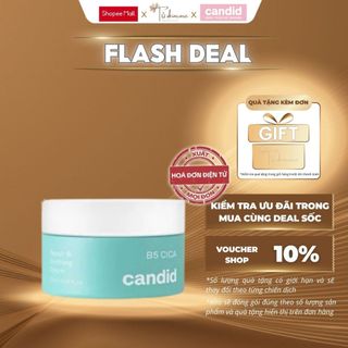 [Minisize 10ml] Kem Dưỡng Giúp Cấp Ẩm, Phục Hồi Candid B5 Cica Repair & Soothing Cream