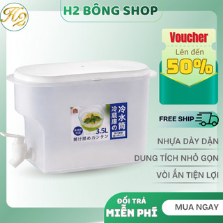 Bình Nước Nhựa 3l5 Để Tủ Lạnh Nhân Vòi