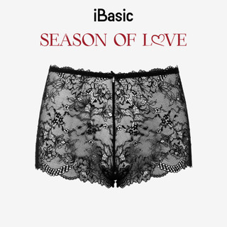 [SEASON OF LOVE] Quần lót Quần chip nữ màu đen lưng cao ren lưới xuyên thấu iBasic gợi cảm màu đen PANW200
