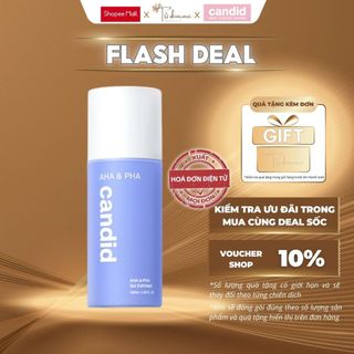 Gel Tẩy Tế Bào Chết Giúp Da Sạch, Mịn Màng Candid AHA & PHA Gel Exfoliant 100ml