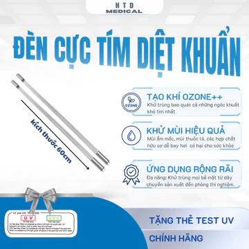 Bóng đèn uv , bóng diệt khuẩn, bóng tia cực tím 60cm (chưa bao gồm máng đèn)