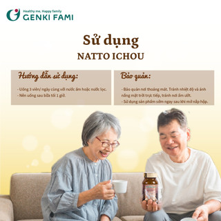 TPBVSK Natto Ichou, Phòng Ngừa Đột Quỵ, Bổ Não, Hỗ Trợ Ngủ Ngon Genki Fami Nhật Bản