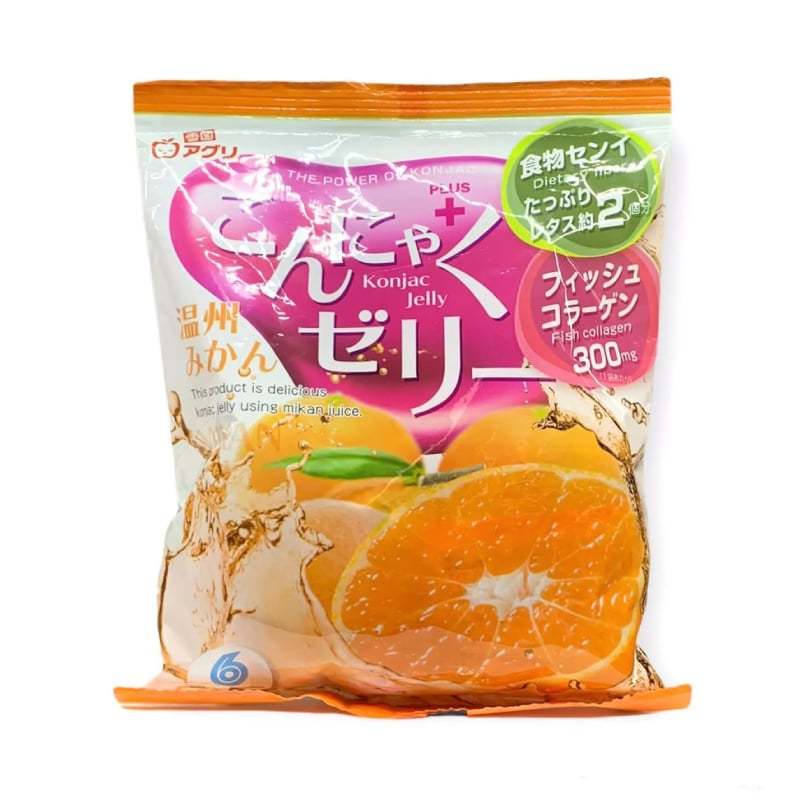 Thạch rau câu trái cây AGURI nhiều hương vị 20g túi nhỏ - Nội Địa Nhật Bản
