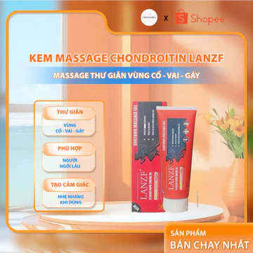 Lanzf Kem Massage Giảm Đau Xương Khớp, Gel Xoa Bóp Chondroitin Lanzf Giúp Thư Giãn Cổ Vai Gáy, Giảm Mỏi Gối Lưng