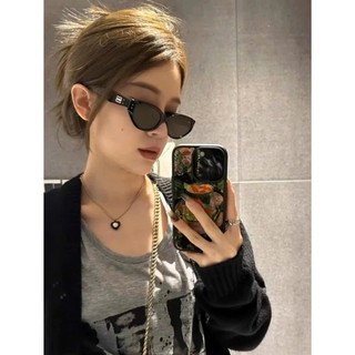 [MUA 1 TẶNG 1 PHỤ KIỆN] Kính Râm Samjunee Nữ Mắt Mèo Gọng Đen Cá Tính, Chống Tia UV400, Phong Cách Sang Trọng K17