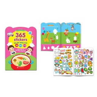 Sách Combo Bóc Dán Thông Minh 365 (Dành Cho Trẻ Từ 2-6 Tuổi) -Giúp Bé Phát Triển IQ, EQ, CQ Song Ngữ