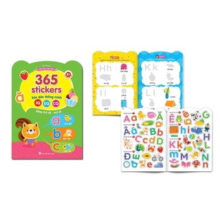 Sách Combo Bóc Dán Thông Minh 365 (Dành Cho Trẻ Từ 2-6 Tuổi) -Giúp Bé Phát Triển IQ, EQ, CQ Song Ngữ