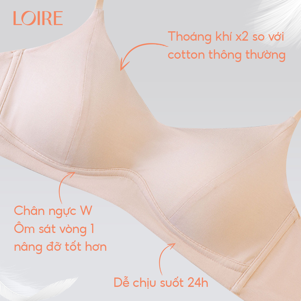 Áo Lót Không Gọng Loire AL250733 Đệm Mỏng Chất Tencel Mỏng Mát