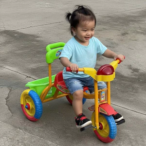 Xe Đạp 3 Bánh Giỏ Cho Bé Từ 2 Đến 6 Tuổi, Màu Sắc Dễ Thương, An Toàn Cho Bé
