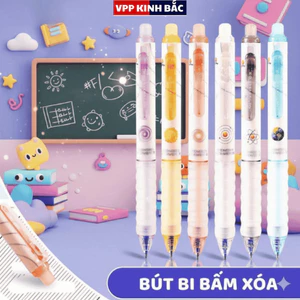 Bút Bi Tẩy Xóa BT09 - Viết Êm Trơn, Tẩy Xóa Mượt Mà - Dùng Cho Học Sinh .