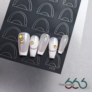 Khuôn Dặm Nail Stencil Tạo Hình & French Đầu Móng – Khung Dặm Bướm Nơ Trái Tim Chuẩn Nét Thegioinail666