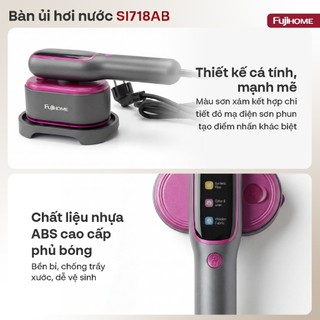 Bàn là (bàn ủi) hơi nước cầm tay Fujihome SI718AB – Ủi đúng cách bảo vệ quần áo tối ưu