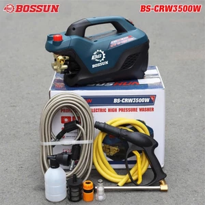 Máy rửa xe điện Bossun BS-CRW3500W 3500w - Lõi đồng Lực bắn 160 BAR , Dây 15M, Áp Lực Nước Lớn Máy Khỏe