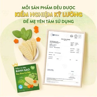 Bánh ăn dặm gạo dẹt rau củ Mămmy giúp bé tập nhai bổ sung dinh dưỡng, hỗ trợ tiêu hóa cho bé 7 tháng
