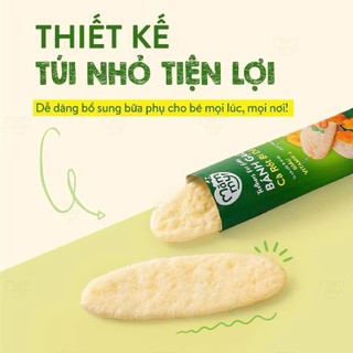 Bánh ăn dặm gạo dẹt rau củ Mămmy giúp bé tập nhai bổ sung dinh dưỡng, hỗ trợ tiêu hóa cho bé 7 tháng