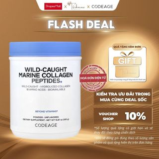 Thực Phẩm Bảo Vệ Sức Khỏe Codeage Bột Collagen Marine Collagen Peptides 450g