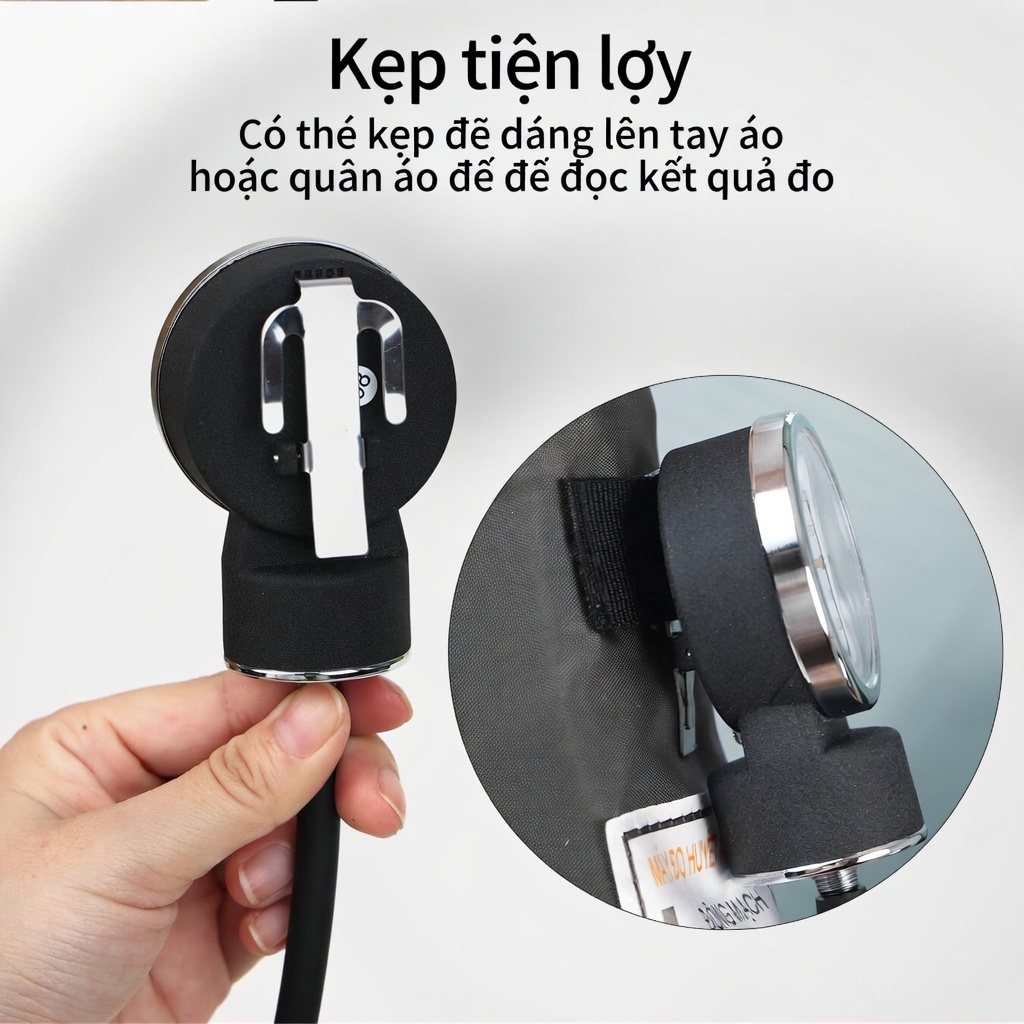 Máy Đo Huyết Áp Cơ MaiWieel MW699 Van Xả Khí Kép Chính Xác Cao Kẹp Tiện Lợi Hộp Đựng