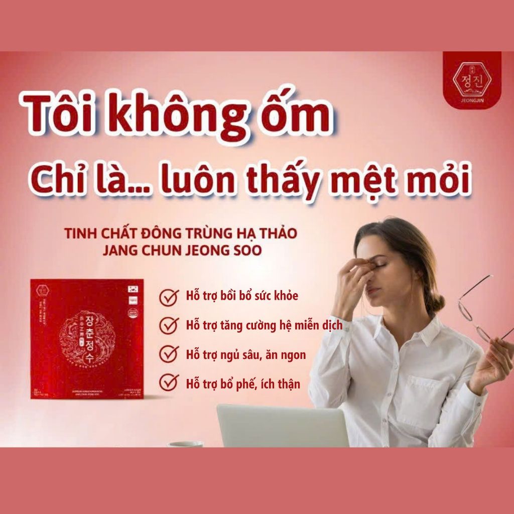 Tinh Chất Đông Trùng Hạ Thảo Jang Chun Jeong Soo Hàn Quốc - Hỗ Trợ Tăng Cường Sức Khỏe, Bổ Phổi, Dưỡng Huyết, Sinh Lý