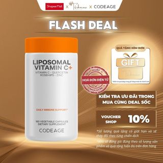 Thực Phẩm Bảo Vệ Sức Khỏe Codeage Liposomal Vitamin C+ 180 Viên